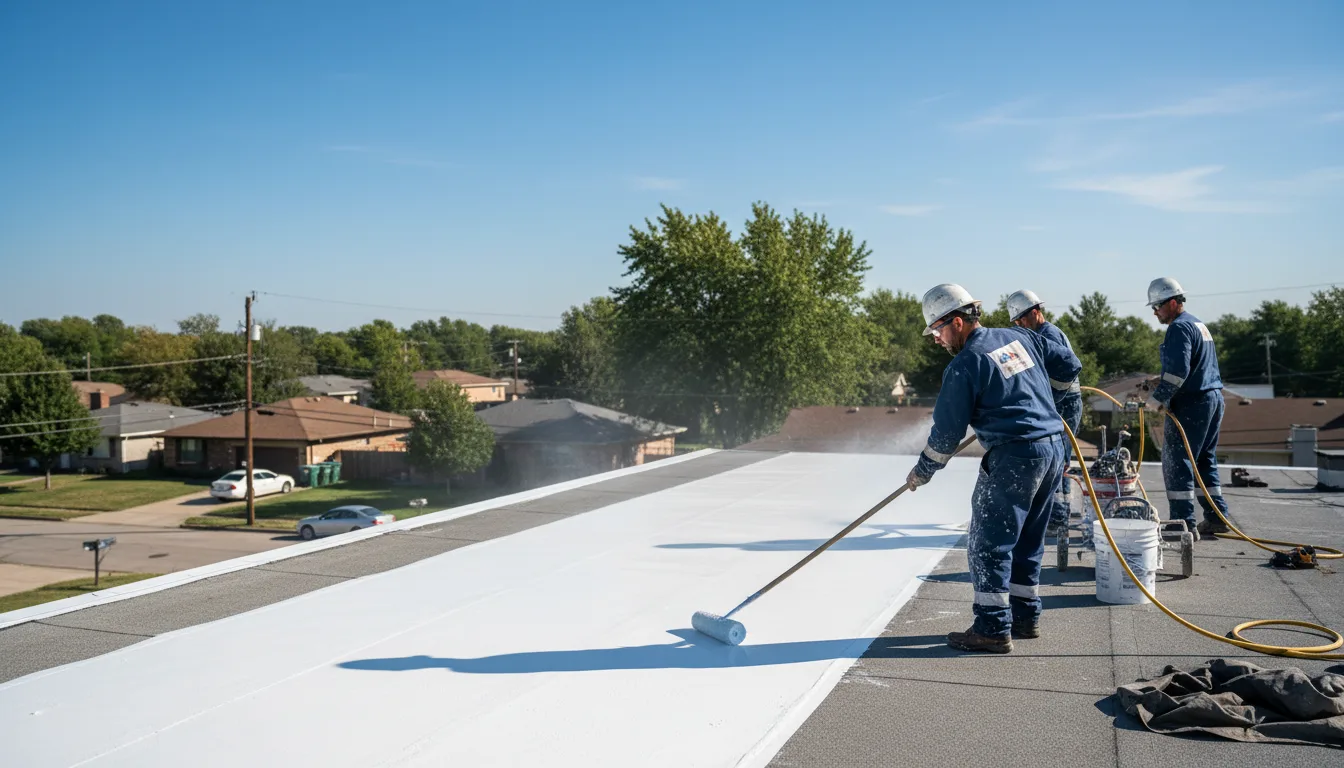 Commercial roof coating in Andover, MA near me